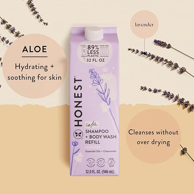 The Honest Company 2-in-1 Cleansing Shampoo + Body Wash Refill Carton | Gentle - Image 2