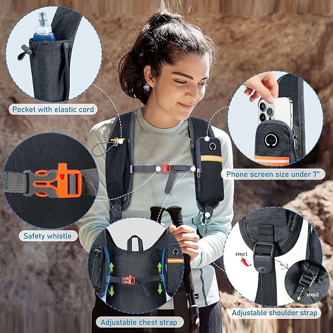FIORETTO 10L Hiking Backpack for Women Men Mini Packable Backpack Lightweight - Image 2