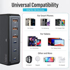 TT&C 100W USB-C Fast Charger, GaN III 6 Port PD+QC Multiport Charging Station - Image 4