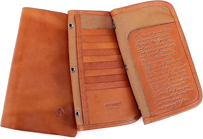 Genuine Leather Nomad Organizer Travel Wallet | Women's Wallet Clutch Passport - Image 7