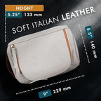 ELIZO Premium REAL Leather Toiletry Bag - Image 3