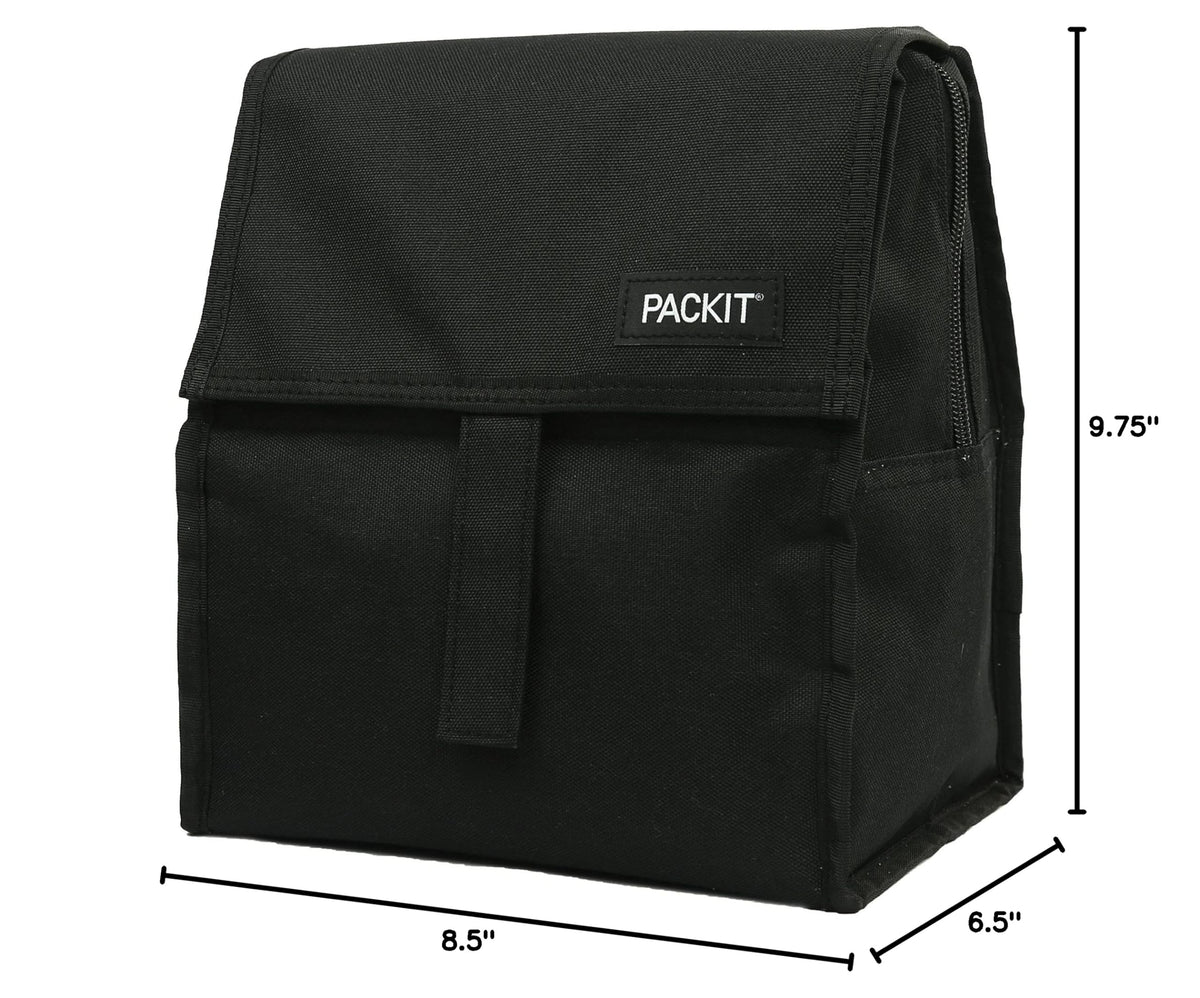 Freezable Lunch Bag (Black (Pack of 1) / 1 Count)