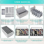 LUVHOMEE Shoe Organizer for Closet, Fits 24 Pairs, Large Shoe Box Storage - Image 6