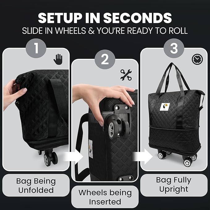 ISOKE Foldable Travel Duffel Bag - Image 4