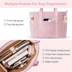 Tote Bag for Women with Zipper, Travel Tote Bags with Compartments Large - Image 8