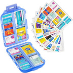Small Pill Case Travel Pill Box Cute Pill Organizer by INVODA