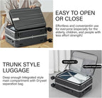 Hanke 24 Inch Checked Luggage PC Hard Shell Suitcases - Image 5