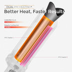 TYMO CurlPro Plus Automatic Rotating Curling Iron - Upgraded Long Barrel Curling Wand for Long Hair, Ceramic Hair Curler for Women, Anti-Scald, Tangle-Free, 600M Ionic, Dual Voltage, Grey, 1 Inch