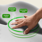 Benazcap Large Seat Cushion for Office Chair Memory Foam Coccyx Pain Relief - Image 7