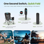 HIGH POINT SPORTS Oversized Folding Camping Chairs - Image 9