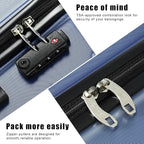 Coolife Luggage Suitcase Carry-on Spinner TSA Lock USB Port Expandable - Image 3