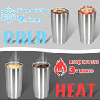 20 oz Tumbler with lid Double Wall Vacuum Insulated Tumblers Stainless Steel - Image 4