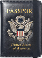 Passport Holder for Travel Passport Cover for Men Passport Wallet Case by Familiescancome