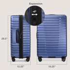 U.S. Traveler Boren Polycarbonate Hardside Rugged Travel Suitcase Luggage - Image 7