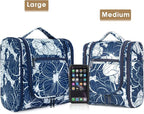 Narwey Hanging Toiletry Bag for Women Travel Makeup Bag Organizer Toiletries - Image 2