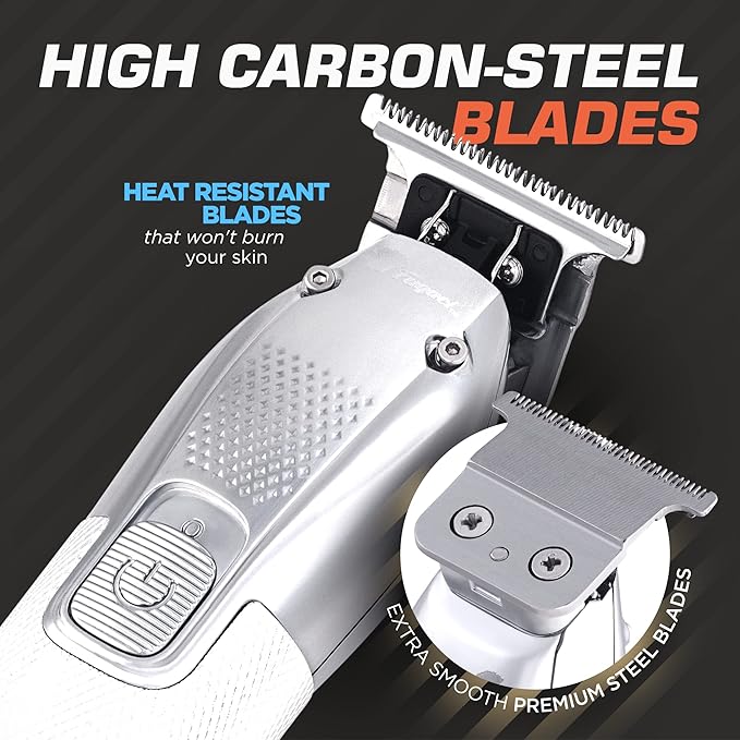 Fagaci Professional Thinning Shears & Hair Trimmer Set 6" Extremely Sharp, 440C Steel Thinning Scissors Extremely Sharp, Hair Scissors & Hair Edger T-Blades