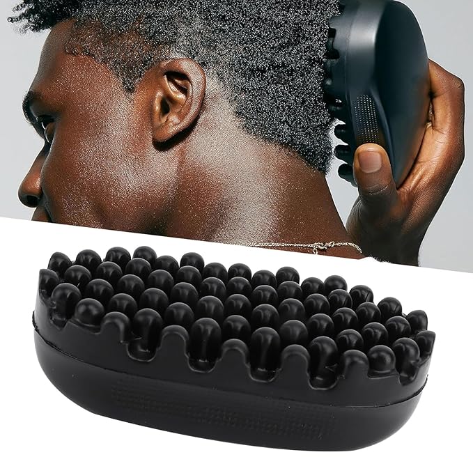 Rubber Curling Hair Brush : Twist King Sponge for Afro Hair, Ideal Durable Washable Sponges Curls Tool (Dense Tooth)