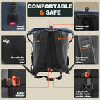 Waterproof Backpack Dry Bag 35L/55L/85L – Heavy Duty Roll-Top Hiking Backpack - Image 4