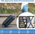 XEWEA Clear Travel Toiletry Bags & Small Electronic Accessories Organizer Case - Image 8
