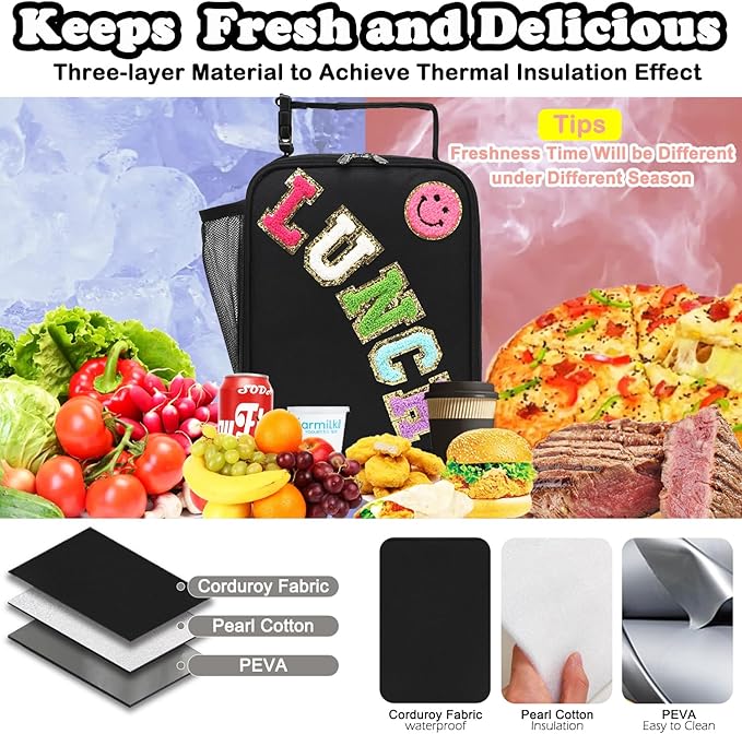FlowFly Lunch box Insulated Soft Bag Mini Cooler Back to School Thermal Meal - Image 5