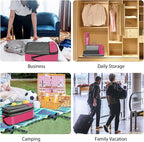 BAGAIL 4 Set/6 Set/8 Set Compression Packing Cubes Travel Accessories - Image 6