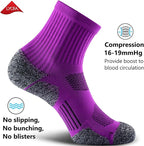 CWVLC Cushioned Compression Sport Quarter Socks - Image 3