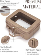 Popvibe Clear Makeup Bag Travel Cosmetic Case Transparent Toiletry Bag - Image 2
