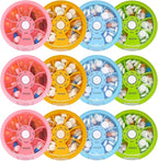 12PCS INVODA Weekly Pill Organizer 7 Compartment Rotating Pill Box by INVODA