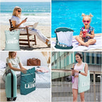2 Pcs Large Travel Laundry Bag Washable Waterproof Wet Bag Dirty Clothes Bag - Image 2