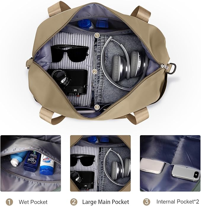 Travel Duffel Bag, Sports Tote Gym Bag, Shoulder Weekender Overnight Bag - Image 6