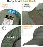 GearTOP Safari Sun Hat for Men and Sun Hats for Women UV Protection UPF 50+ - Image 4