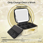 MOMIRA Makeup Bag with Mirror and Light Travel Makeup Train Case Cosmetic Bag - Image 5