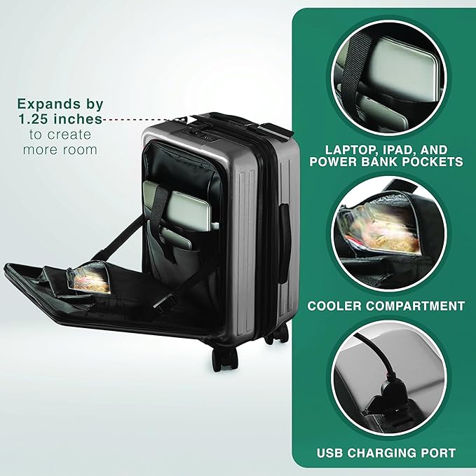 Luggage Sets 3 Piece, 22 Inch Carry on Luggage and 24 Inch Suitcases - Image 4