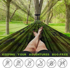 Camping Hammock with Net, Travel Portable Lightweight Hammocks with Tree Straps - Image 2