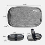Serfeymi Weekly Travel Pill Organizer 2 Times A Day AM PM Upgraded Black Pill - Image 2
