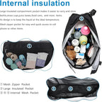 Accmor Insulated Side Sling Stroller Saddle Bag Organizer, Universal Stroller - Image 4