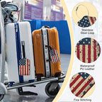 3 Pack PU Retro American Flag Leahter Luggage Tag - Image 5