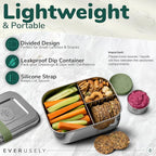 Everusely - Bento Box - Sage, 27oz / 0.8 L - Stainless Steel Lunch Box - 3 - Image 4