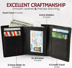 BULL GUARD Mens RFID Wallet, ID and Secret Pocket, Trifold - Image 4