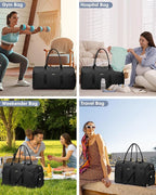Women Weekender Travel Duffle Bag: Travel Duffel Overnight Bags - Image 8