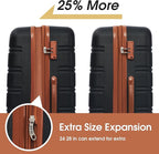 Merax Luggage sets of 13 Piece 16 20 24 28 IN Carry on Luggage sets 4 piece - Image 6