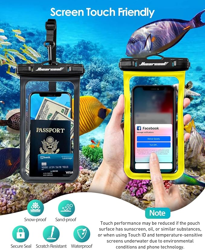 Hiearcool Waterproof Phone Pouch, Waterproof Cell Phone Dry Bag - Image 6