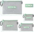 GOBAGS Air Production Multi‑Size Clear Zipper Pouch – Cable Organizer & Travel - Image 2