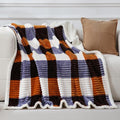 PU MEI Sherpa Blanket Twin Plaid Thick Bed Blanket, 80”*90” Super Soft Flannel by HOME