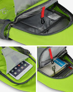 WATERFLY Crossbody Sling Backpack Sling Bag Travel Hiking Chest Bag Daypack - Image 4