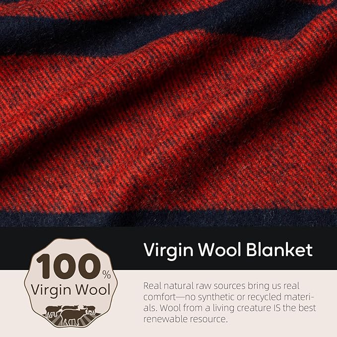 100% Wool Blanket, Military Wool Blanket, Sporting Events, Survival Kits - Image 3