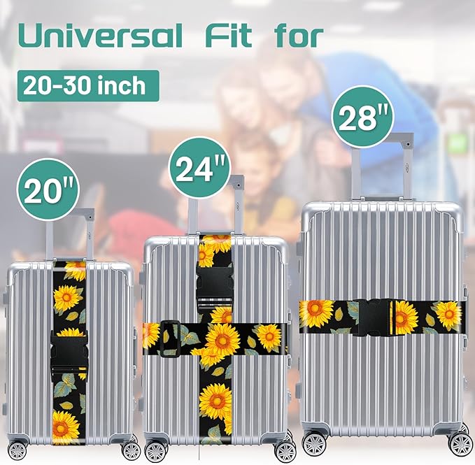 Slohif Luggage Straps for Suitcases Travel Belt Accessories Luggage Connector - Image 3