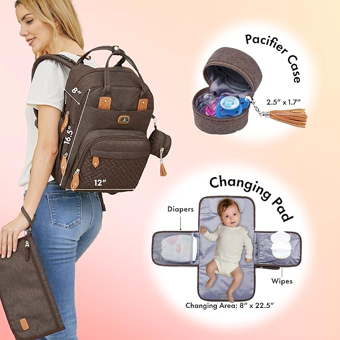 Dikaslon Diaper Bag Backpack - Image 2