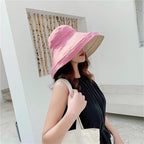 Women Wide Brim Sun Hats Metal Wired Edge Summer UV Protection Beach Fishing Hat - Image 5