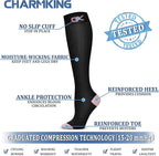 CHARMKING Compression Socks for Women & Men Circulation 15-20 mmHg is Best - Image 5